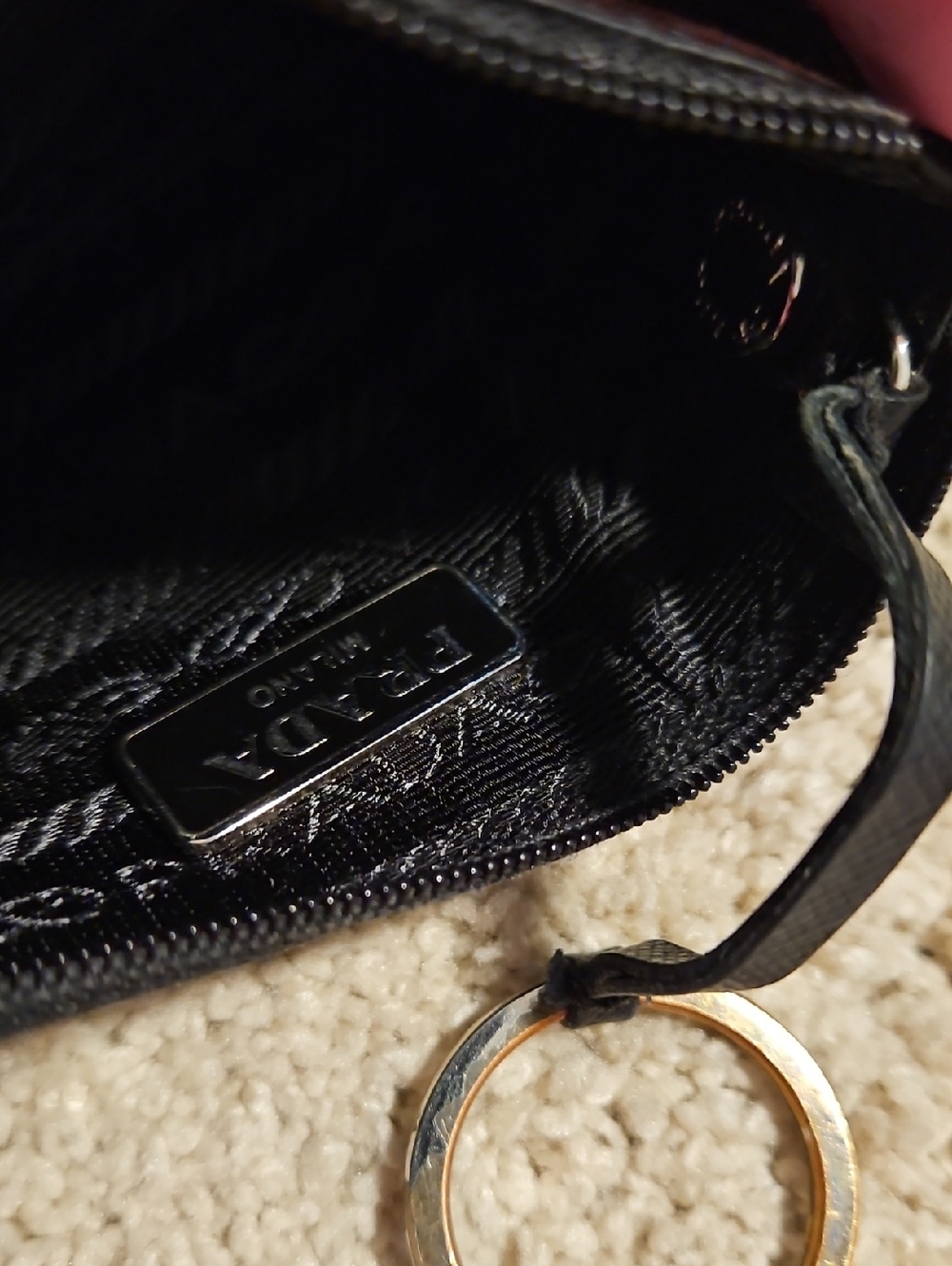 Prada Black Leather Key Pouch - Picture 16 of 16